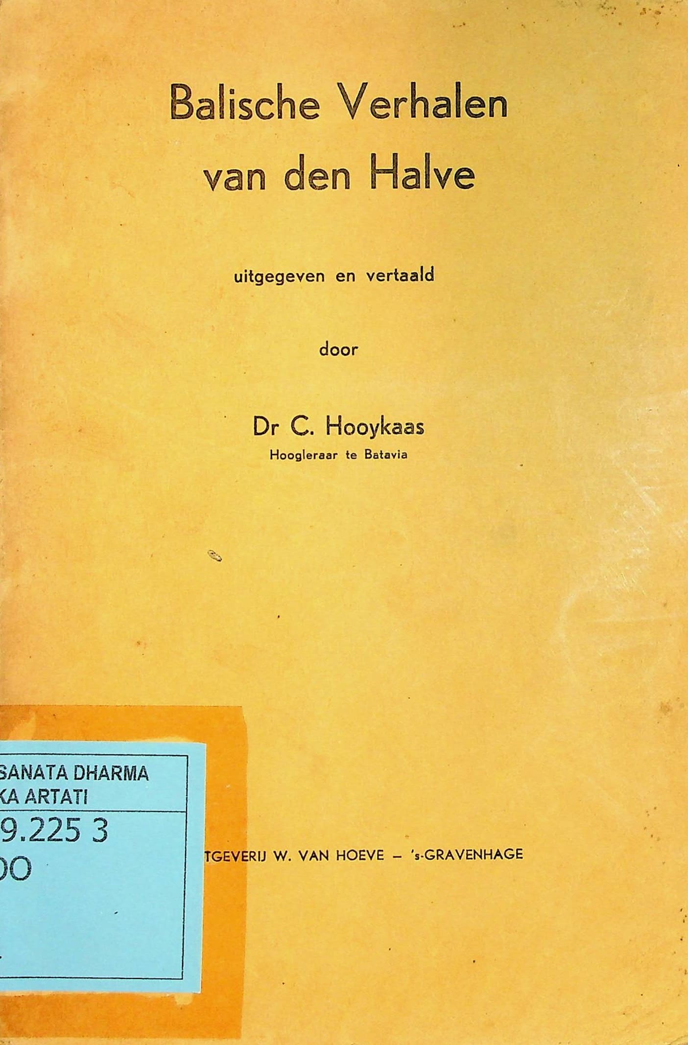 Balische verhalen van den halve : uitgegeven en vertaald